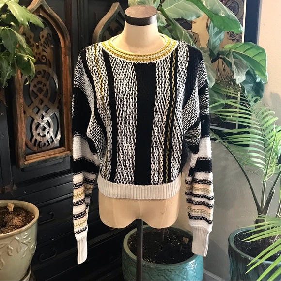Free People Show Me Love stripe pull over sweater - Picture 4 of 14